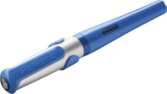 Pelikan Writing Pen Medium 0.8mm Blue made of Steel with Blue Ink and with 1 Replacement Nibs