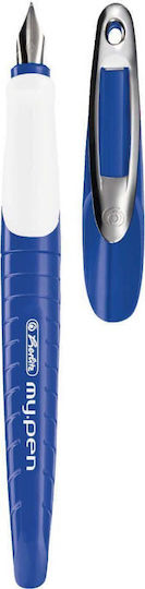 Herlitz Replacement Nib Medium Blue made of Plastic with Red Ink and with 1 Replacement Nibs
