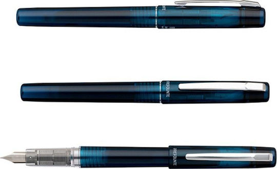 Platinum Prefounte Writing Pen Medium 0.8mm Blue made of Plastic with Red Ink