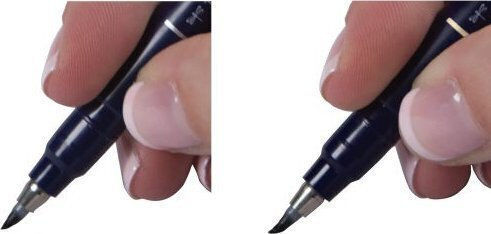 Tombow Черни Маркери за рисуване Комплект 2бр