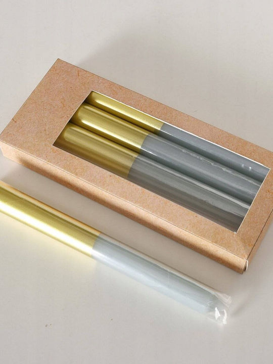 Boltze The translated Liquid template in German language: Weihnachtskerzen & Kerzenständer Kerze Gold 4Stück