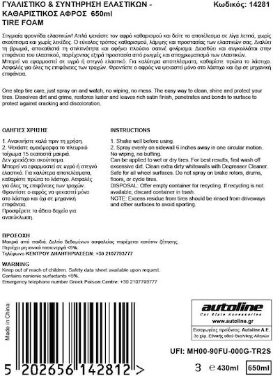 Flamingo Spumă Lustruire / Protecție pentru Elastici Auto 650ml