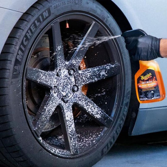 Meguiar's Hot Rims Black Wheel Cleaner Спрей Почистване за Дискове и Гуми на Автомобил 710мл