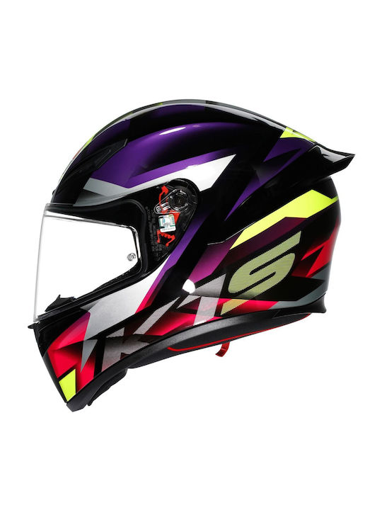 AGV K1 S Fastlap Black/Purple/Pink Κράνος Μηχανής Full Face ECE 22.06 1500gr