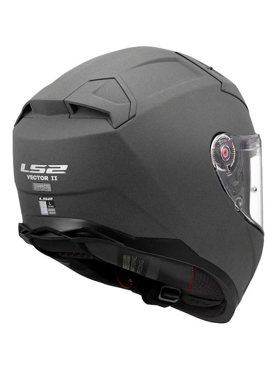 LS2 Vector II FF811 Matt Concrete Мотоциклетна каска Full Face ECE 22.06 1500гр с Sunvisor