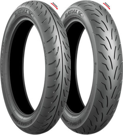 Bridgestone Battlax SC Anvelopă pentru scuter cu Dimensiune 130/70-12 56L pentru Spate Fără cameră