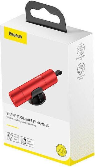 Baseus Car Emergency Hammer Automatic Red