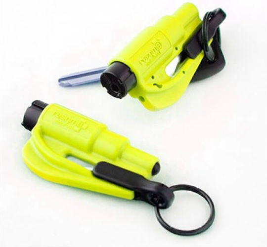 Resqme Automatic Car Emergency Hammer With Green Seatbelt Cutter