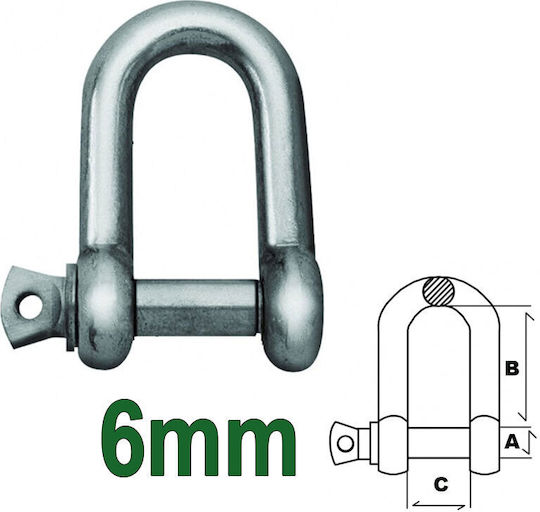 FFG FFG Navy Key for Boat Galvanized Light Type a 6mm b 25mm c 13mm d 11mm 6mm