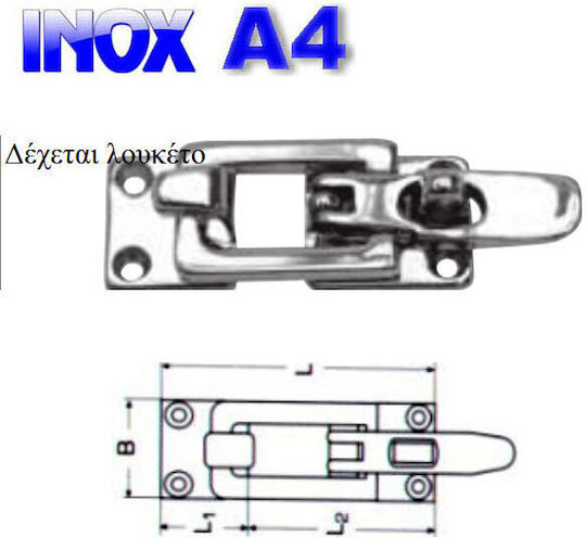 Inoxmare des Bootes Inox A4 70mm - Edelstahl A4 70mm70mm