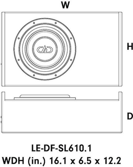 DD Audio Subwoofer Αυτοκινήτου 18" 600W RMS