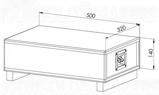 Blam Subwoofer Αυτοκινήτου με Κούτα