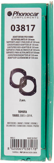 Phonocar Βάσεις Ηχείων Μπροστινές 165mm για Toyota RAV 4 2005 - 2014 2τμχ
