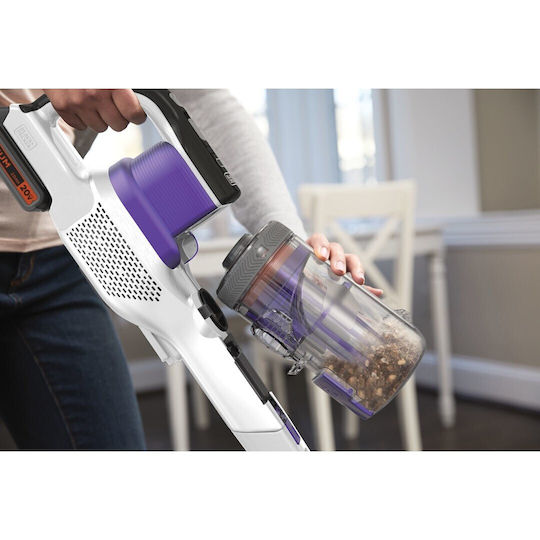 Black & Decker Rechargeable Stick Vacuum 18V White BHFEV1825CP