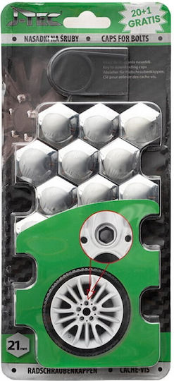 Autoline Bolt Caps M21x21mm Length 21mm for Key No 21 21pcs