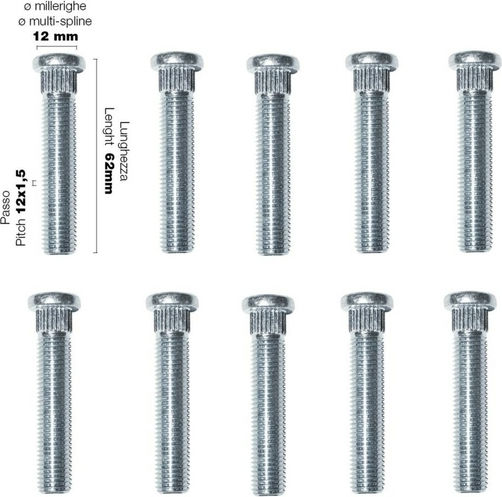 Simoni Racing Μπουζόνια M12x1.5mm 10τμχ