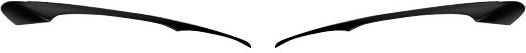Motordrome Front Headlights Eyebrows for Mazda 2
