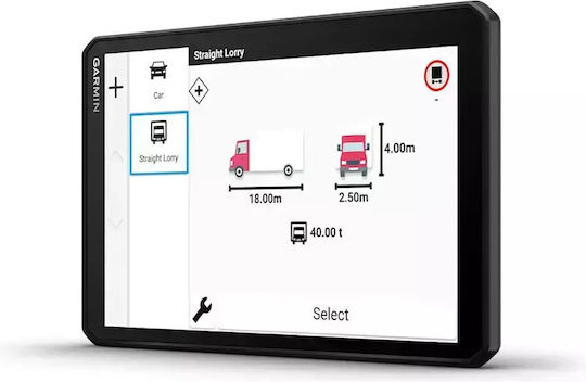 Garmin Dispozitiv de Navigație GPS Dezl Lgv820 cu Ecran 8" Bluetooth / USB & Slot card