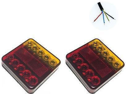 Factory LED Car Towing & Trailer Light Set Waterproof with Screws 12V 10SMD 2pcs