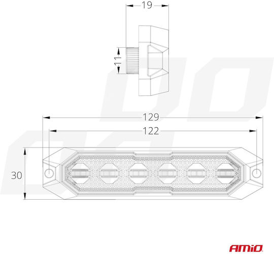 AMiO Trailer Lights Set LED 10 / 24V 1Stück