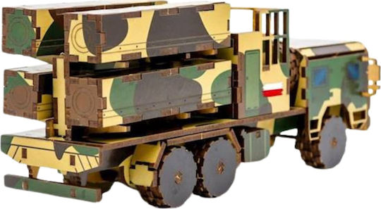 Puzzleok Στρατιωτικο Οχημα Ξυλινο Παζλ Μοντελο 3d Αυτοκινητο Στρατος Παζλ