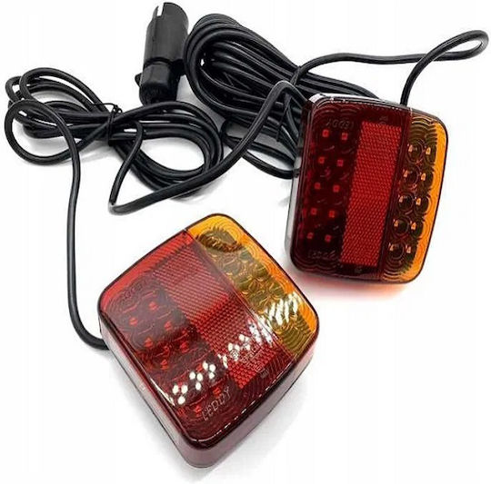 LED Car Towing & Trailer Light Set with Magnet 12V 2pcs