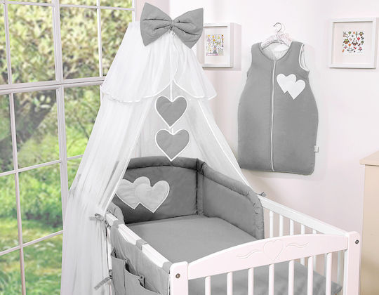 Bobono Baby Moskitonetz Für Kinderbett Grau