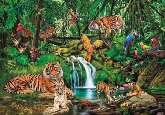 Clementoni Пъзел 300 части Супер изолация в джунглата Jungle Retreat 21721