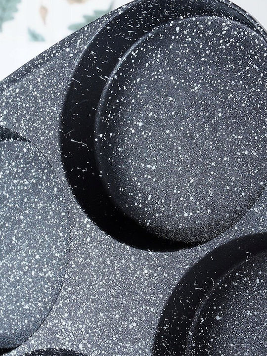 Vilde Black Line Pfanne für Pfannkuchen aus Aluminium mit Innenbeschichtung aus Stein