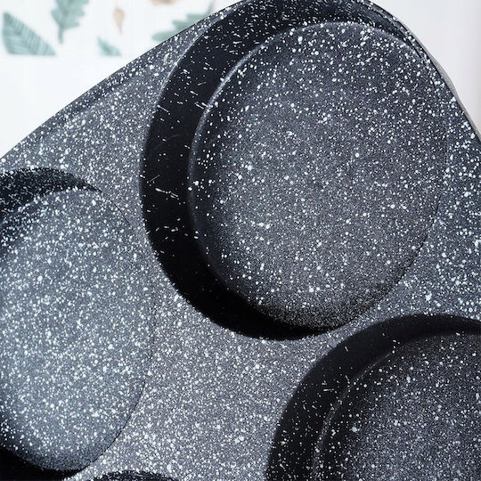 Vilde Black Line Pfanne für Pfannkuchen aus Aluminium mit Innenbeschichtung aus Stein