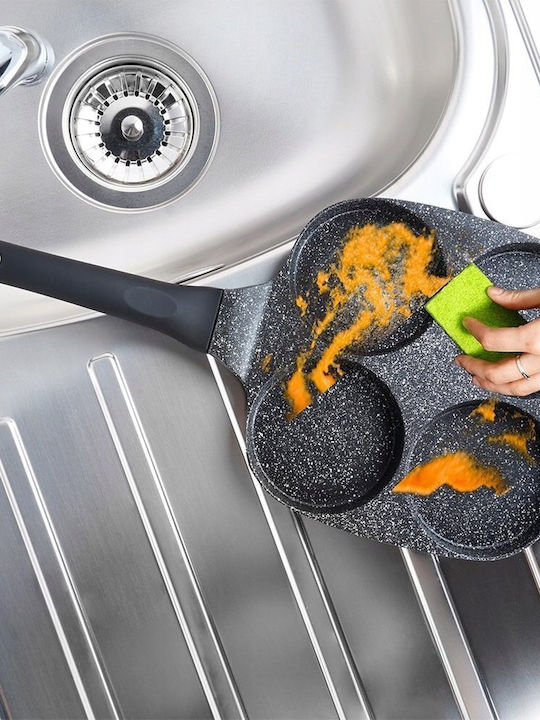 Vilde Black Line Pfanne für Pfannkuchen aus Aluminium mit Innenbeschichtung aus Stein