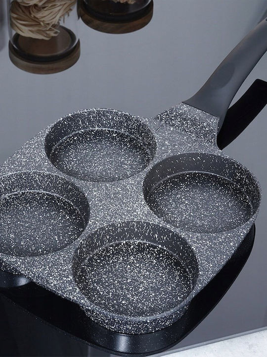 Vilde Black Line Pfanne für Pfannkuchen aus Aluminium mit Innenbeschichtung aus Stein