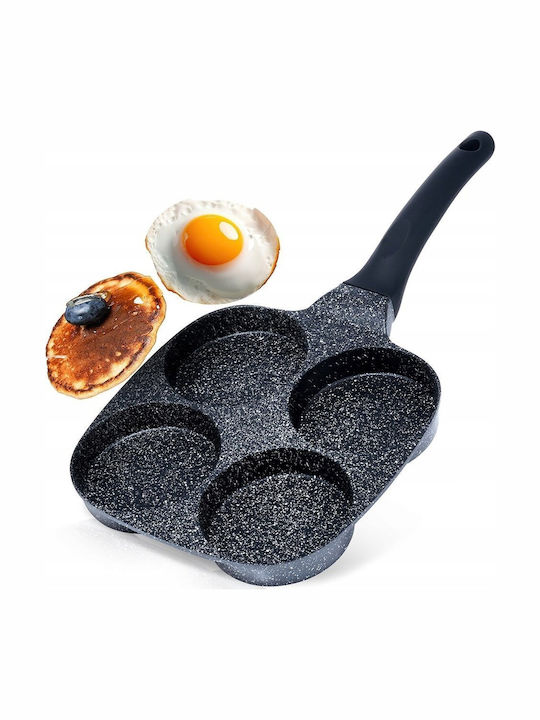 Vilde Black Line Pfanne für Pfannkuchen aus Aluminium mit Innenbeschichtung aus Stein