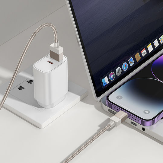 Hoco X110 USB-A to Lightning Cable Χρυσό 1m