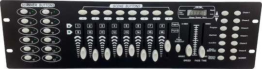 Consolă de Iluminat Acp 512 Light DMX Controller 192 Canale de Control Montare în Rack