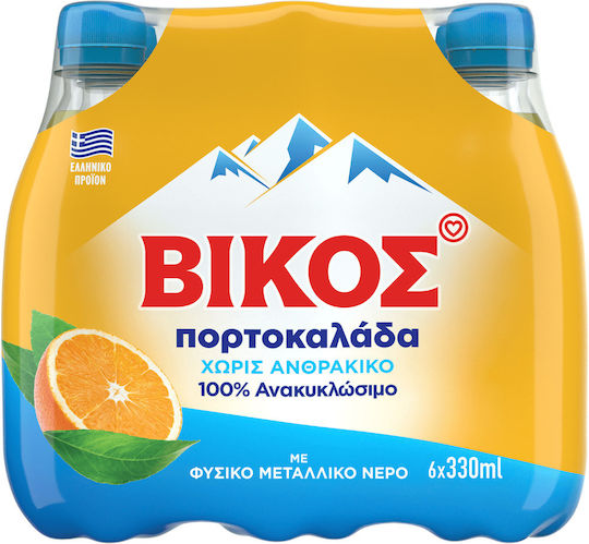 Vikos Портокалов сок Без Газировка в Бутилка 6x330мл