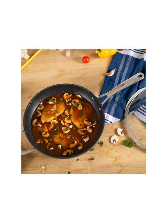 Kuhn Rikon Easy Pro Tigaie Sauté Din Aluminiu Cu Capac Cu Acoperire Antiaderentă 28cm