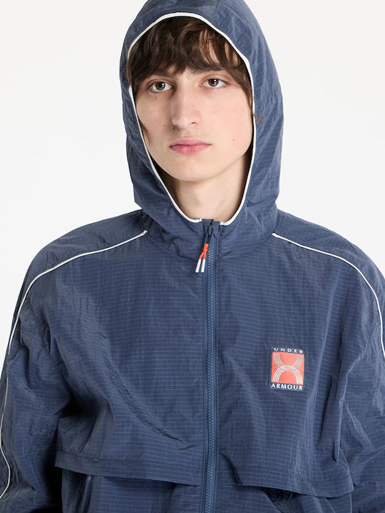 Under Armour Run 96 Jacke Downpour Grau Anthrazit