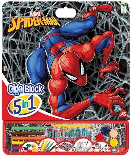 Spiderman Set de Colorat 42x35cm 25buc