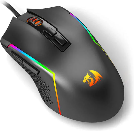 Redragon M613 RGB Trident Lite Gaming Ποντίκι 8000 DPI Μαύρο