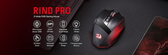 Redragon M813 RGB Геймърска Мишка 16000 DPI Черен