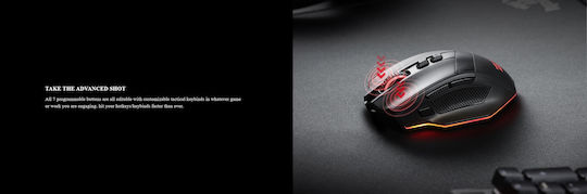 Redragon M813 RGB Геймърска Мишка 16000 DPI Черен