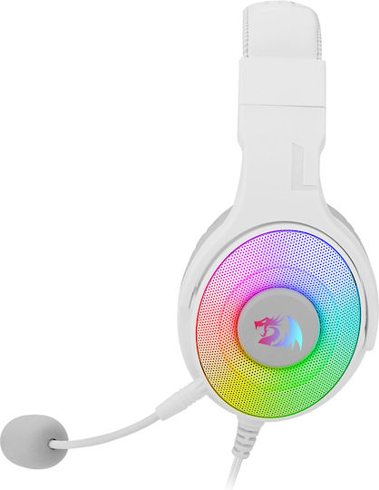 Redragon Pandora H350W Über Ohr Gaming-Headset mit USB-Konnektivität Weiß für Nintendo Switch / PC / PS4 / XBOX