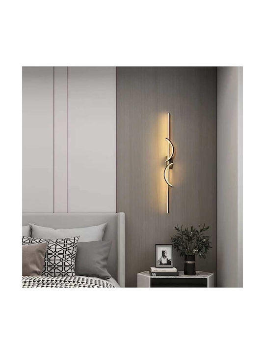 H12 Φωτιστικό Τοίχου LED Μαύρο 11x11x12εκ.