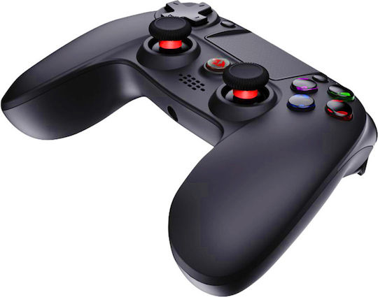Redragon Juno G818 Ασύρματο & Ενσύρματο Gamepad για PC / PS4 Μαύρο