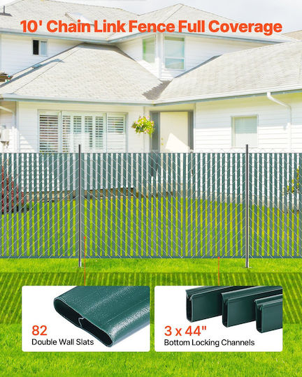 Vevor Garden Fencing Supplies from Plastic 82 Pieces Black
