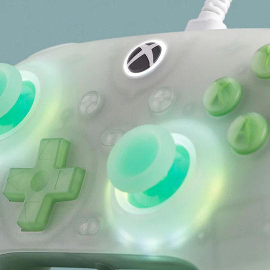 8Bitdo Ultimate Wired Gamepad with Hall Effect Sticks for PC Xbox One Xbox Series Translucent Green