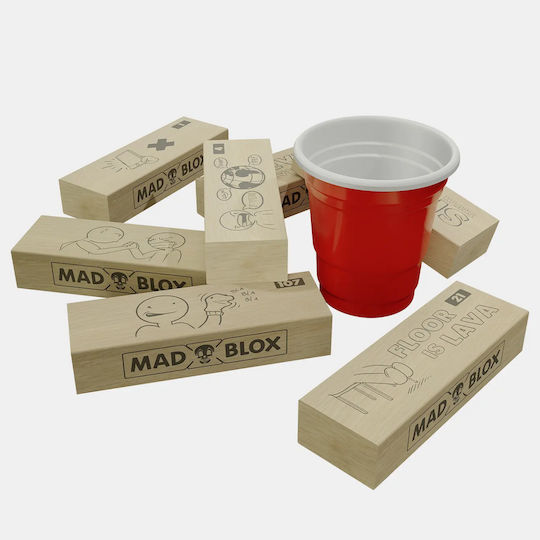 Mad Party Games Madblox Παιχνίδι Ποτού από Ξύλο MAD701849