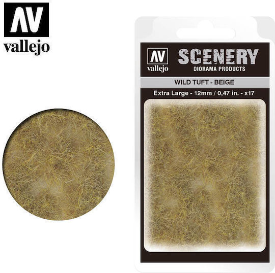Acrylicos Vallejo Φυτό Μακέτας Extra Large Scenery - Wild Tuft – Beige