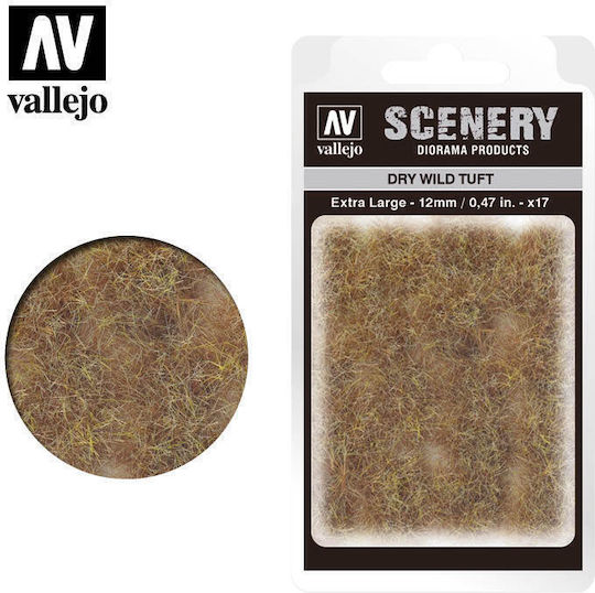 Acrylicos Vallejo Plant Mockup Extra Large Scenery - Wild Tuft – Dry 12mmx12cm